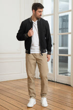 Schott's navy suede bomber in goatskin. Casual, all-season, timeless. - Image n°2