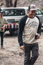  Two-tone vintage long-sleeved motorcycle t-shirt - Image n°4