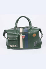 100 years of Le Mans travel bag in green leather - Image n°2