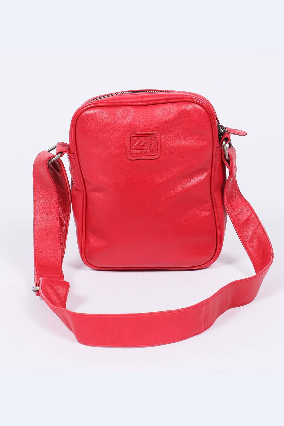 Le Mans 1923 racing red leather bag - Image n°2