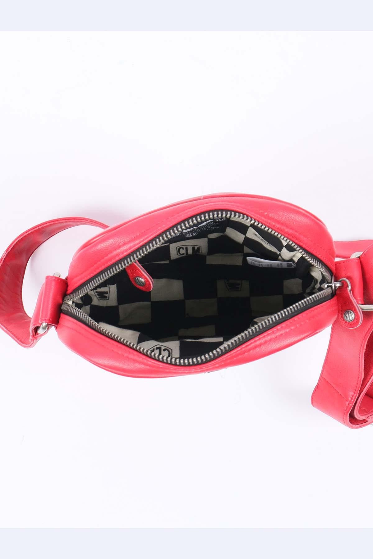 Le Mans 1923 racing red leather bag - Image n°4