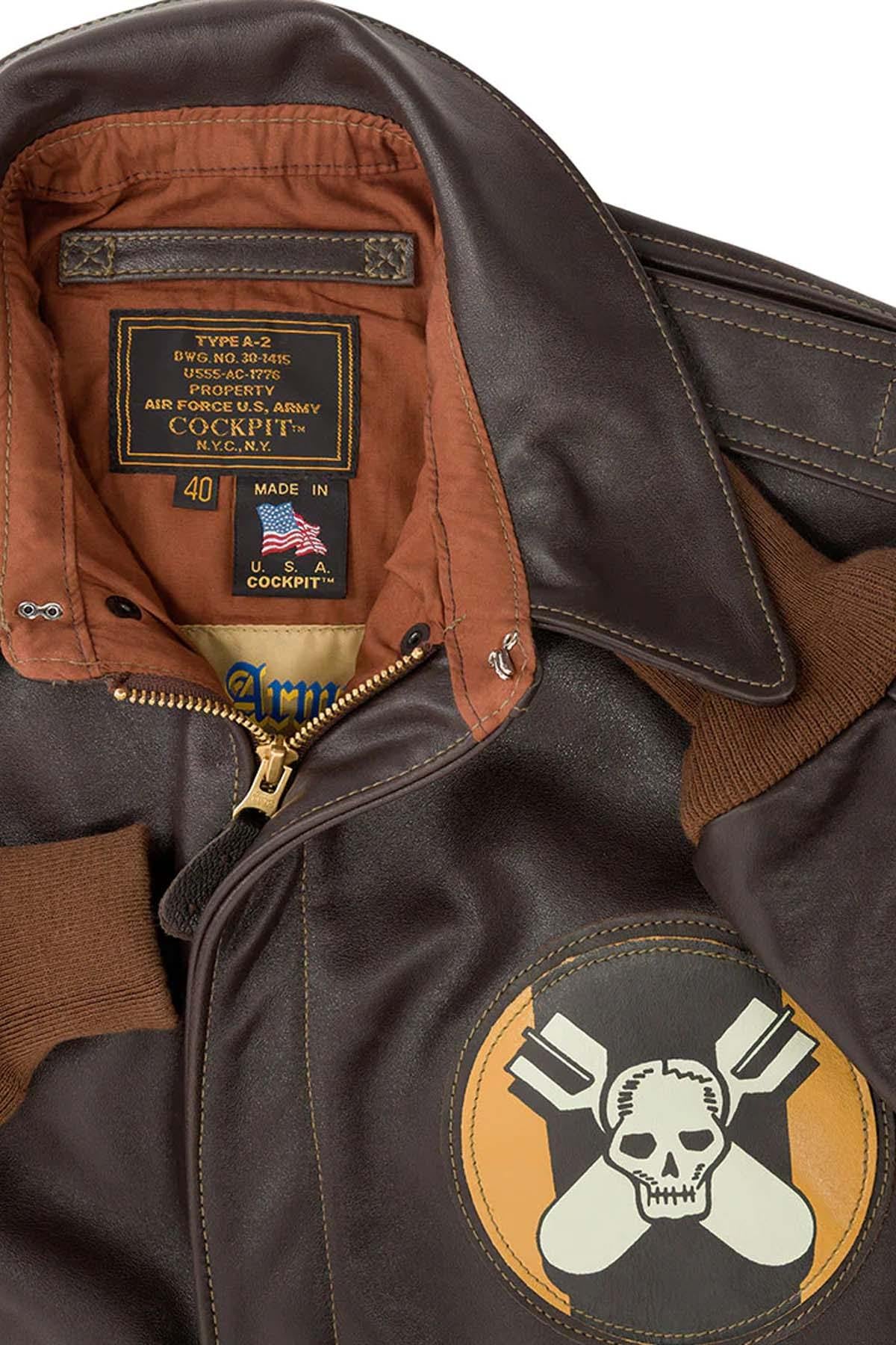 A-2 “Aces & Eights” horsehide bomber jacket - Image n°8
