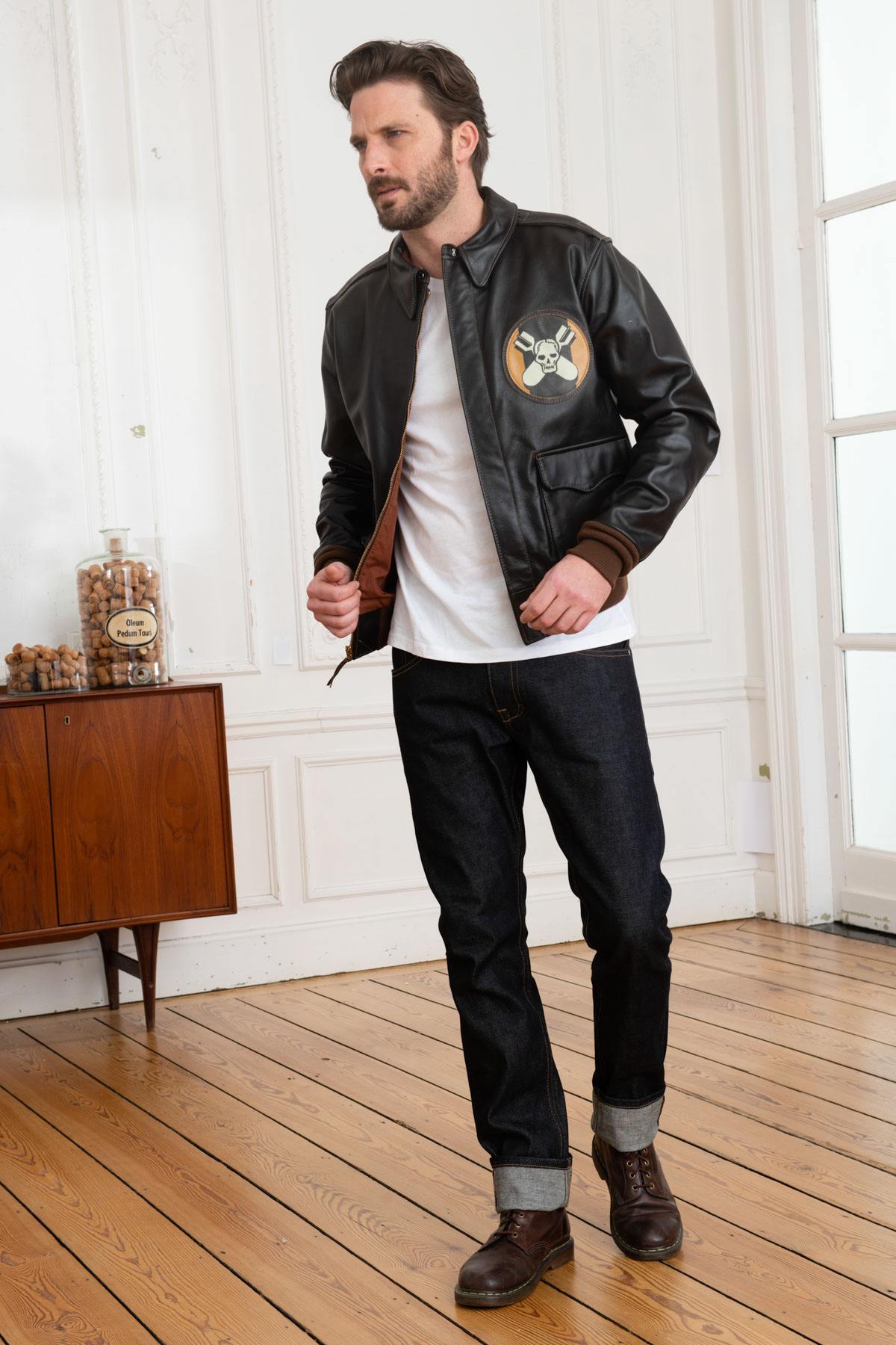 A-2 “Aces & Eights” horsehide bomber jacket - Image n°3