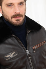 Brown royal air force bomber jacket - Image n°7