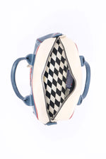 Sheepskin leather handbag Royal blue - Image n°3