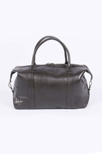 48H travel bag in sheepskin leather Dark brown - Image n°3