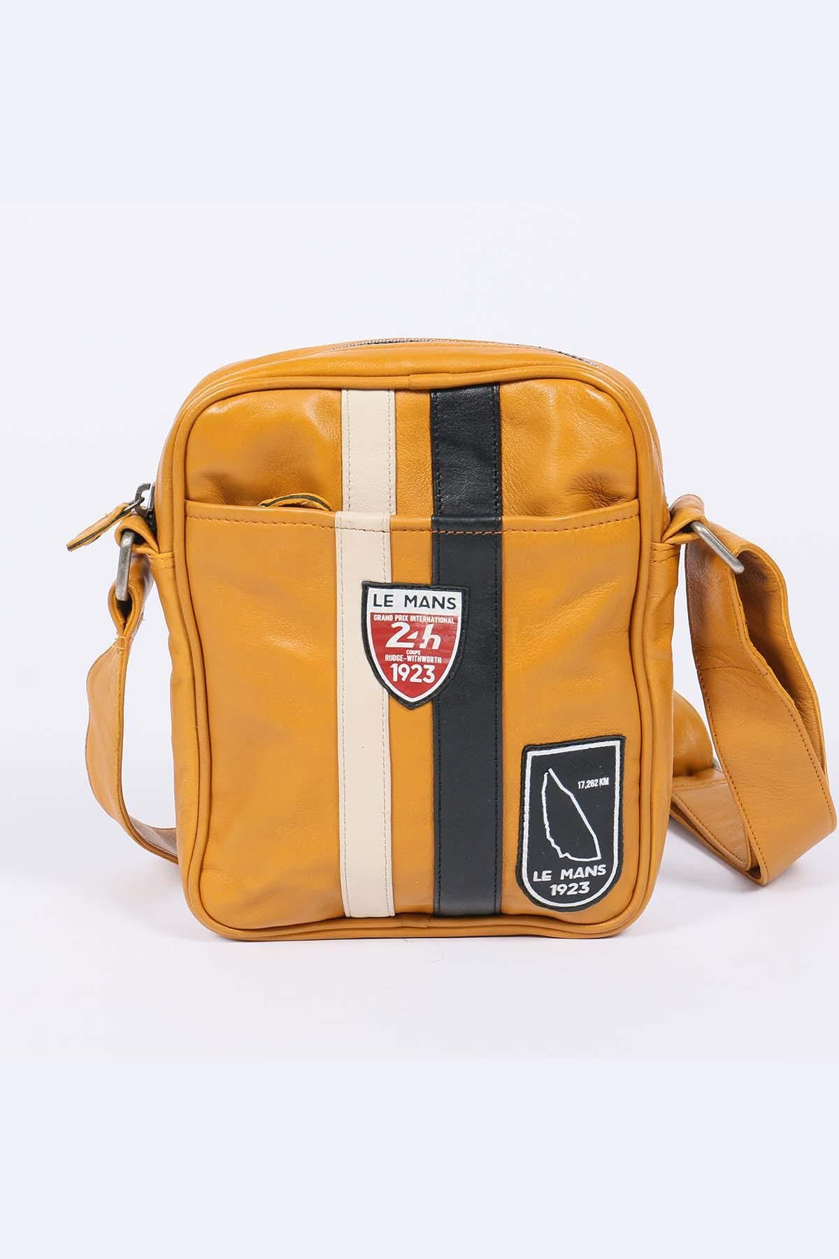 Le Mans 1923 yellow leather bag - Image n°1