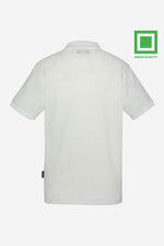  Men's off-white retro-style polo shirt - Image n°2