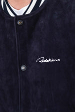 Redskins' navy/white suede goatskin teddy, sporty and relaxed. - Image n°6