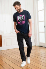 Steve McQueen Navy Blue Printed T-Shirt - Image n°3