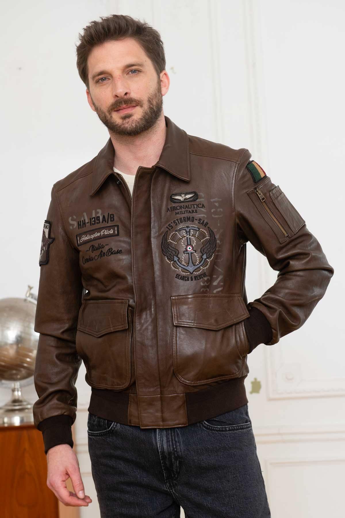 15° Stormo leather jacket made in Italy - Image n°4