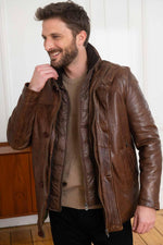 Daytona's bison lambskin jacket-warm, durable, and timeless. - Image n°1