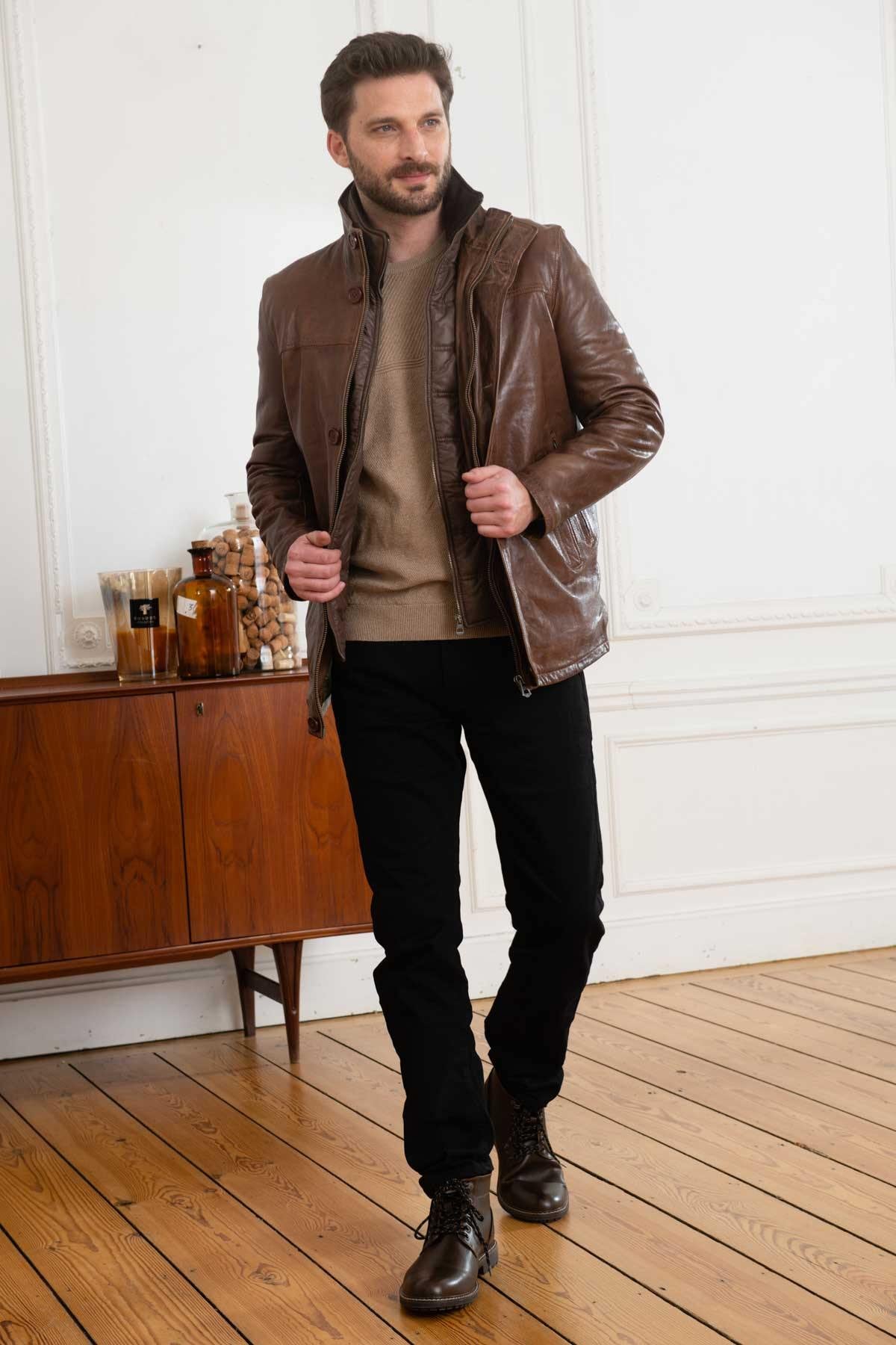Daytona's bison lambskin jacket-warm, durable, and timeless. - Image n°2