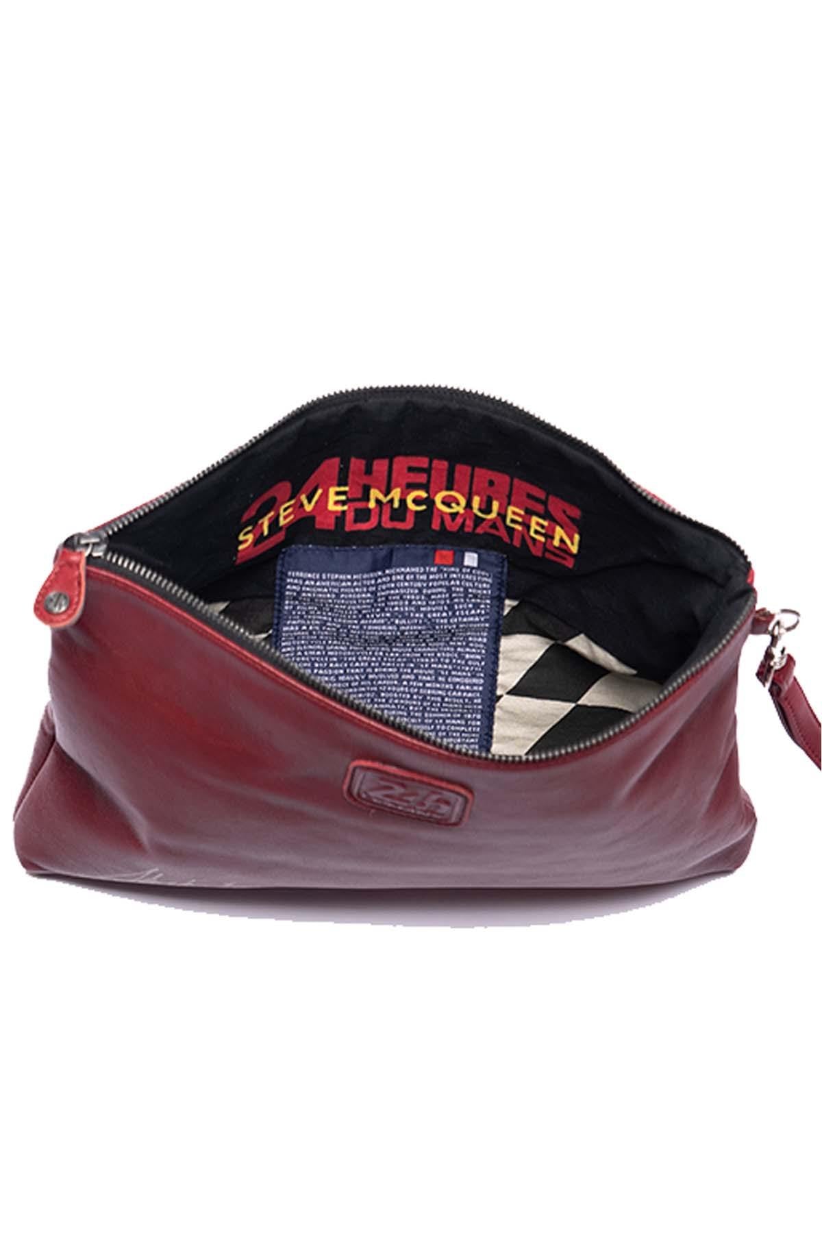 Steve McQueen Red Leather Clutch - Image n°3
