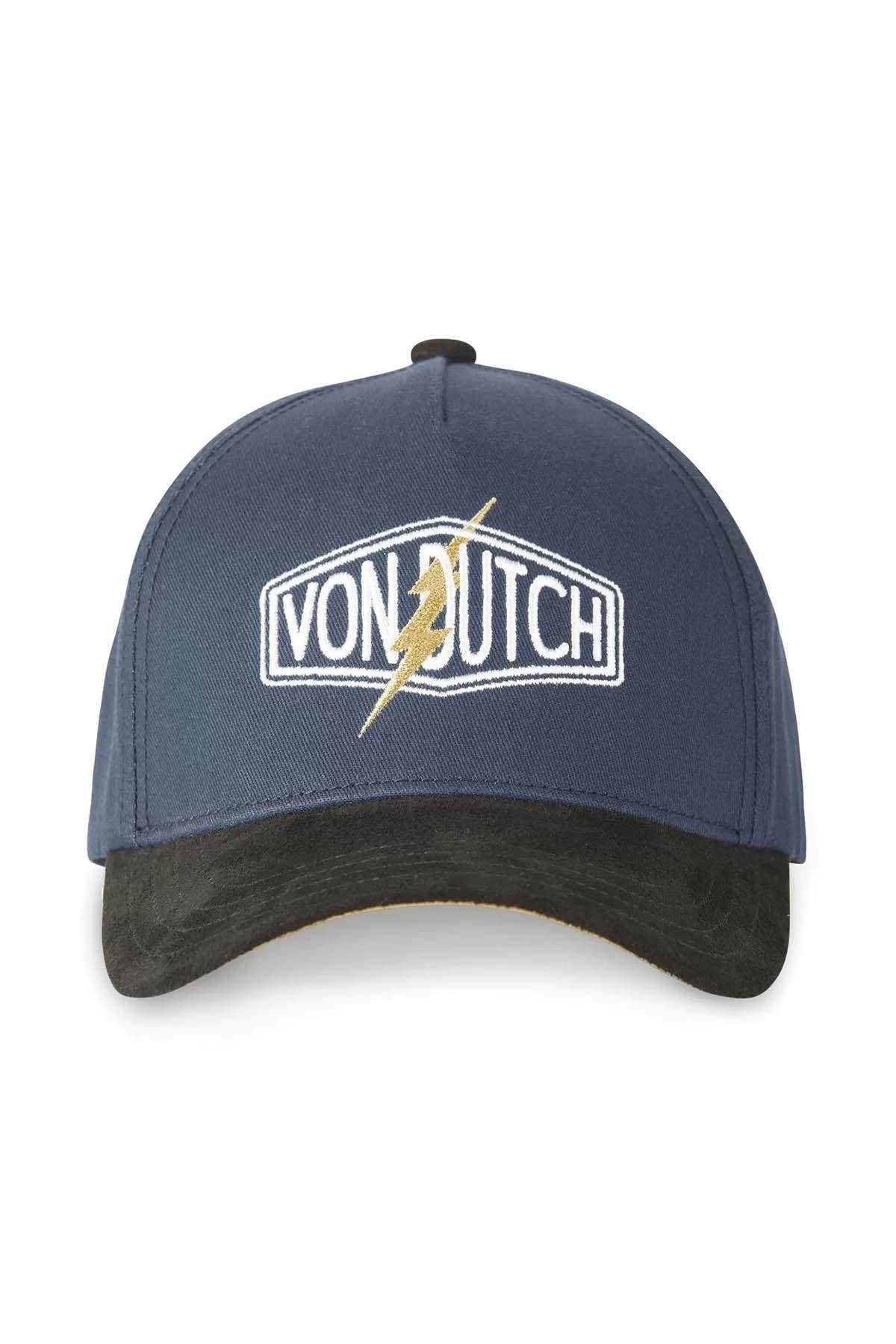 Blue and black cap with yellow lightning bolt - Image n°2