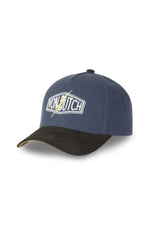 Blue and black cap with yellow lightning bolt - Image n°1
