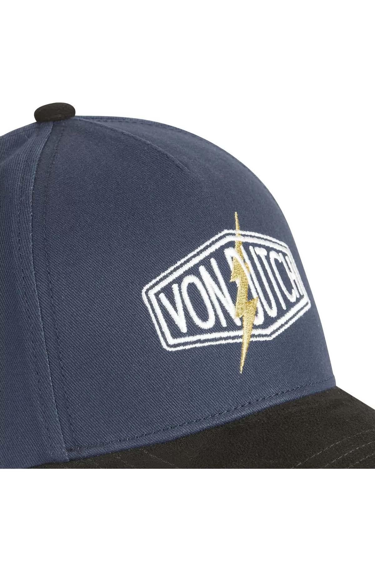 Blue and black cap with yellow lightning bolt - Image n°3