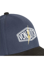 Blue and black cap with yellow lightning bolt - Image n°3