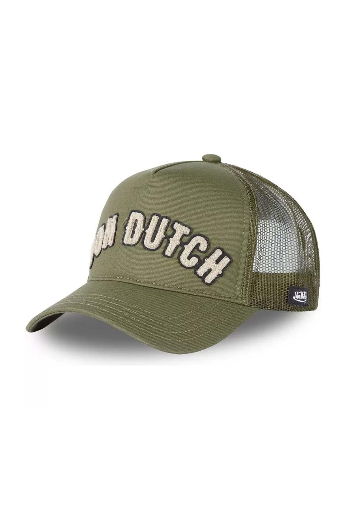 Cap with khaki mesh - Image n°1