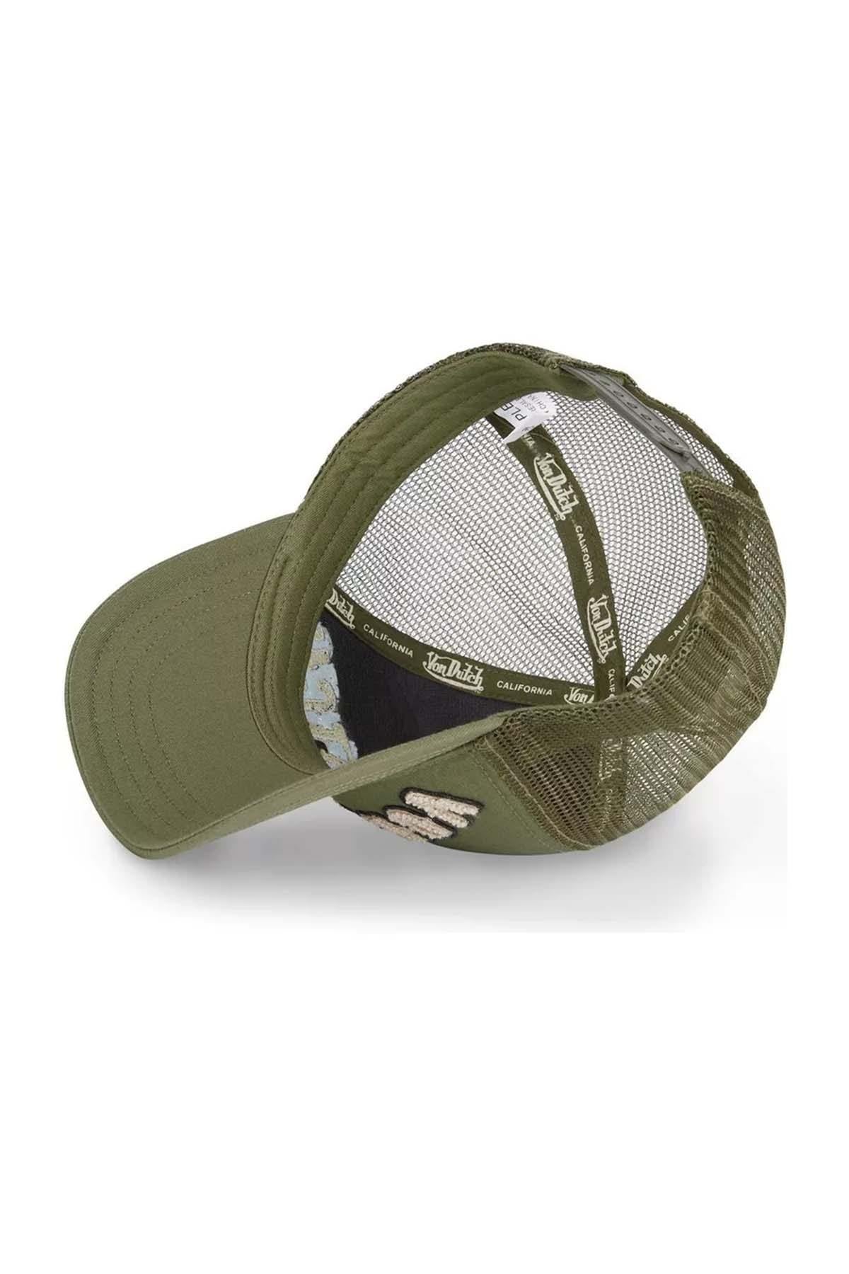 Cap with khaki mesh - Image n°4