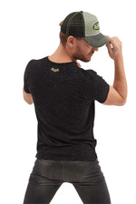 Men's Black Noise Effect Printed T-Shirt - Image n°3