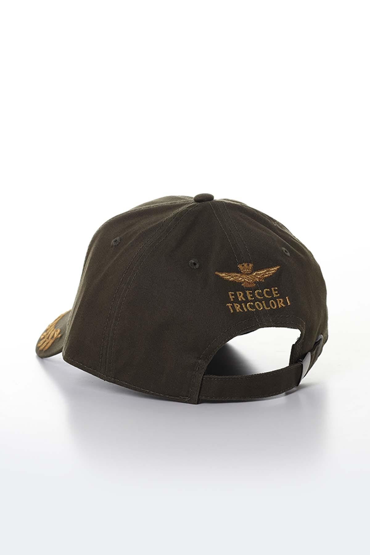 Men's yellow green embroidered cap - Image n°2