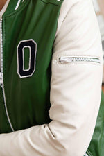 White and green American varsity teddy for women - Image n°8