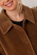 Long reversible wool jacket for women - Image n°6