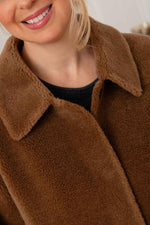 Long reversible wool jacket for women - Image n°6