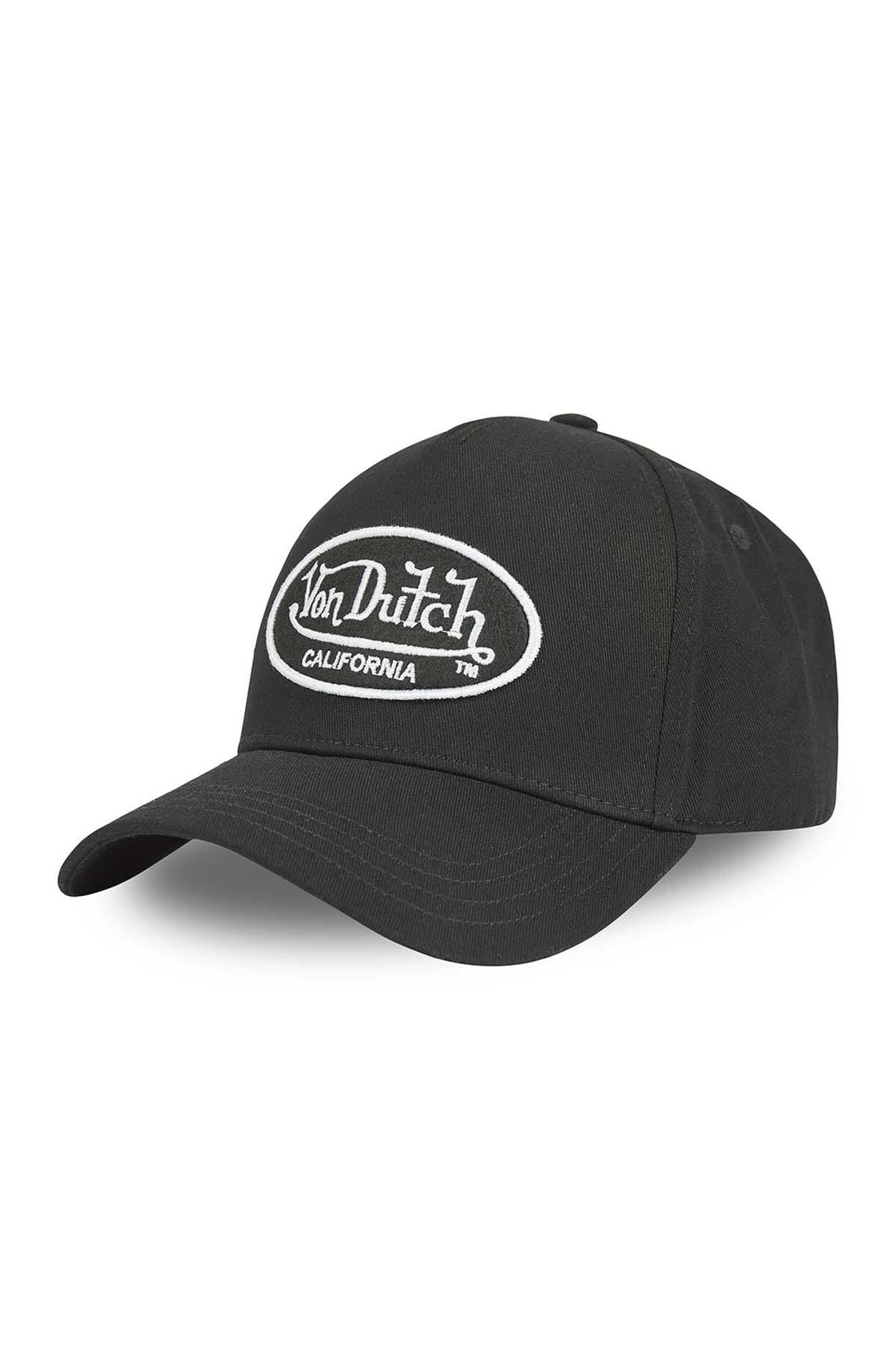 Black cap with white logo - Image n°1