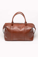 Cognac leather bag 48h format - Image n°2