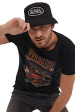 Men's black t-shirt with comic print - Image n°4