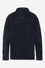 Navy blue textile overshirt for men - Image n°5
