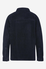 Navy blue textile overshirt for men - Image n°5