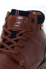 Coganc and navy leather boots for men - Image n°3