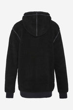 Men's black fleece hoodie - Image n°3