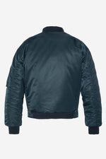 Bomber jacket with removable navy blue bib for men - Image n°11