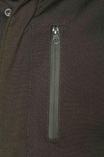 Khaki hooded parka for men - Image n°2