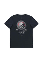Cotton T-shirt with aviation compass motif - Image n°6