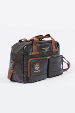 Dark brown leather travel bag - Image n°5