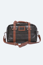 Dark brown leather travel bag - Image n°3