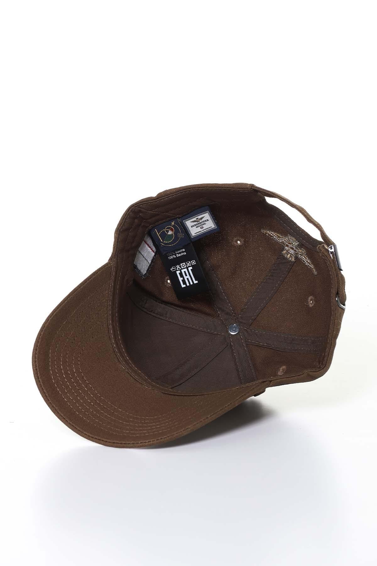 Khaki cap with patches - Image n°3