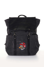 Anthracite backpack with patch - Image n°1