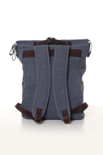 Blue vintage style backpack - Image n°2