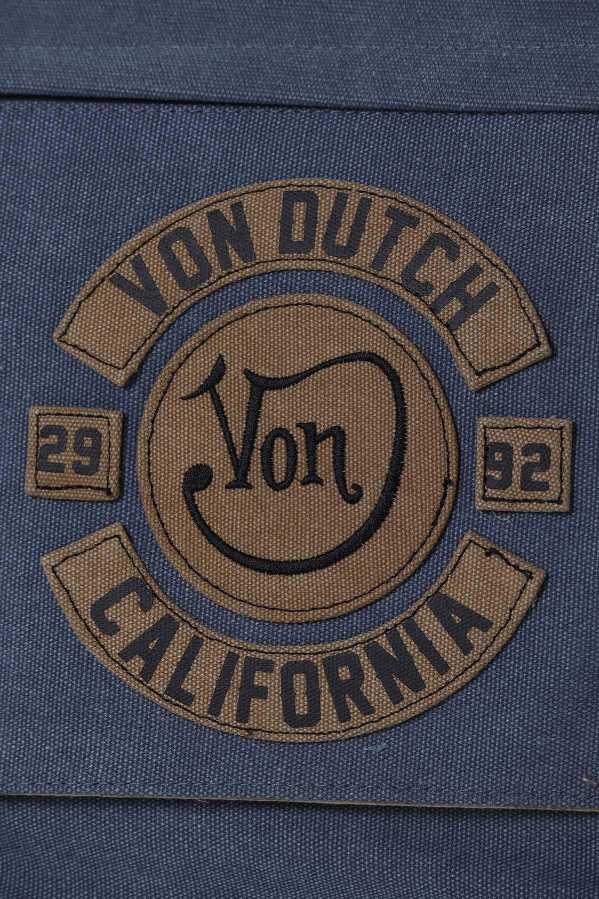 Blue vintage style satchel - Image n°4