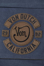 Blue vintage style satchel - Image n°4