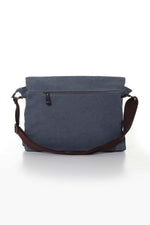 Blue vintage style satchel - Image n°2