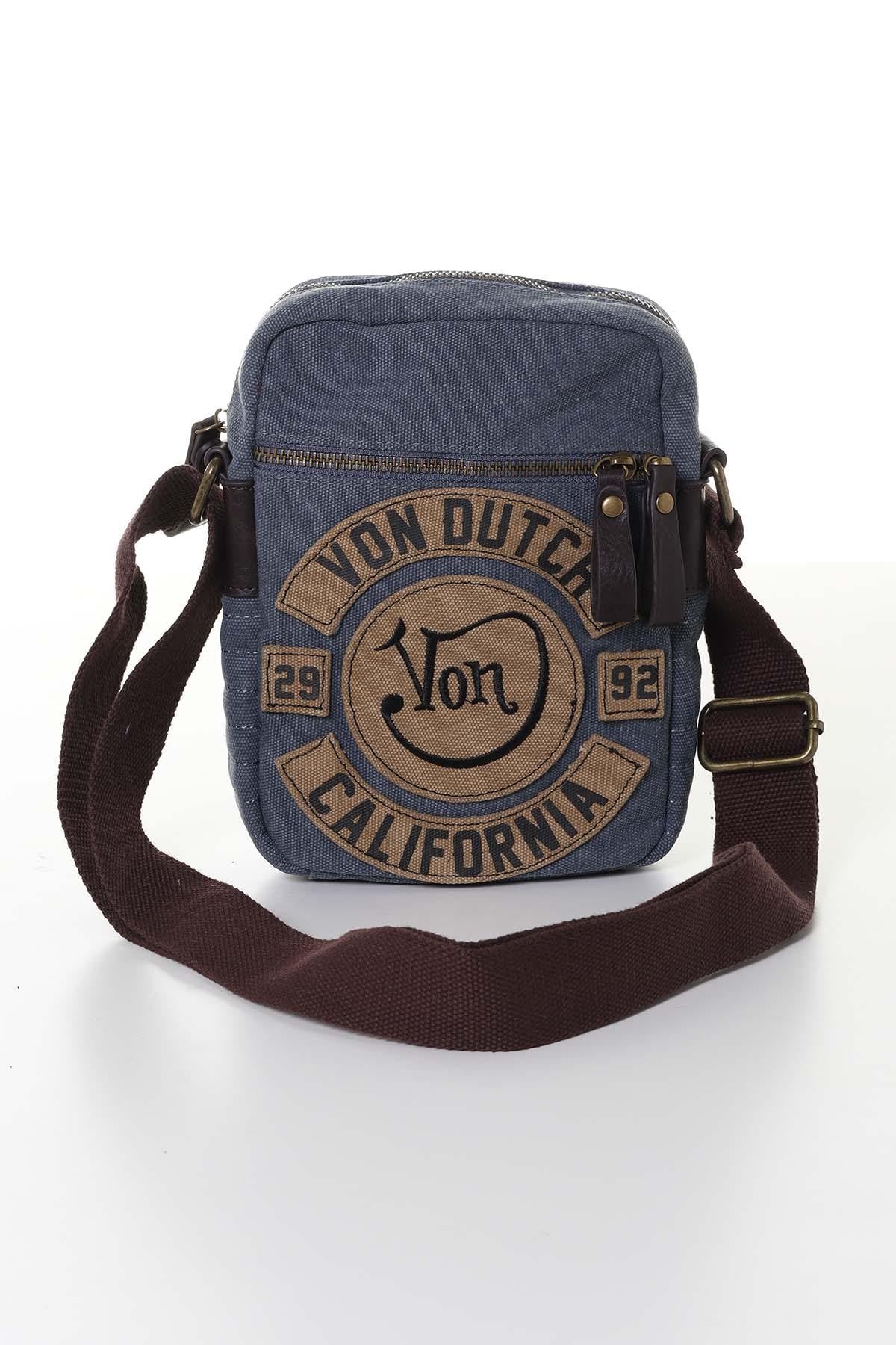 Blue vintage style bag - Image n°1