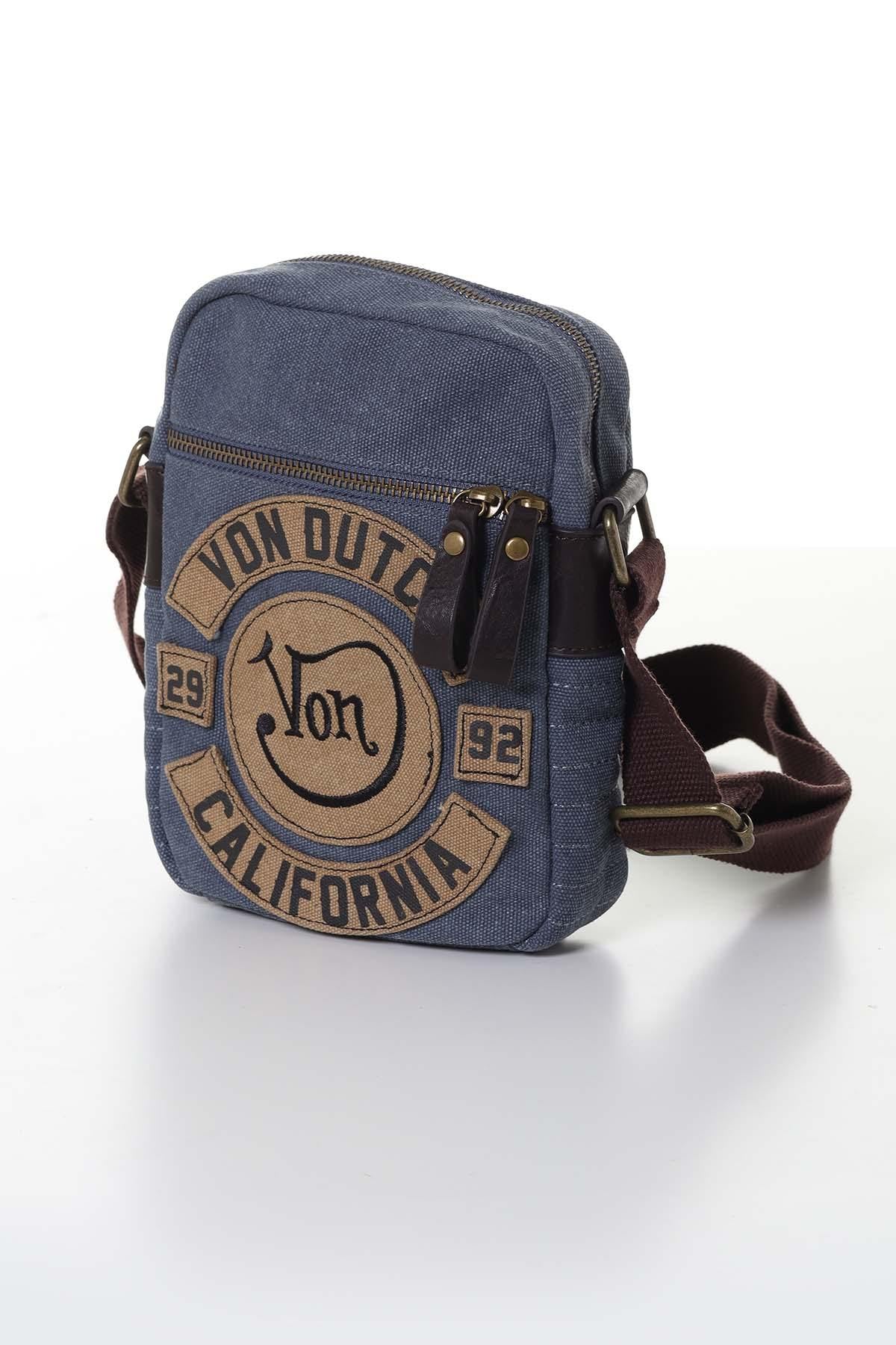 Blue vintage style bag - Image n°3