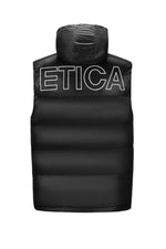 Black nylon sleeveless down jacket - Image n°8